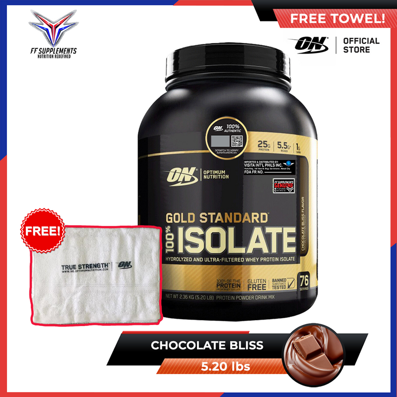 ON Gold Standard 100% Isolate 5lbs FREE ON Shaker