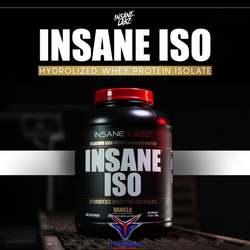 Insane Labz ISO - Premium Hydrolyzed Whey Protein Isolate 4.3lbs