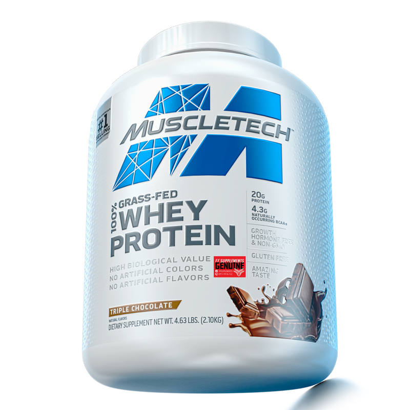 MuscleTech 100% Grass-Fed Whey Protein 4.6lbs