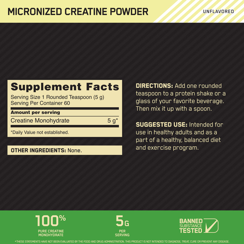 ON Micronized Creatine Powder 300g