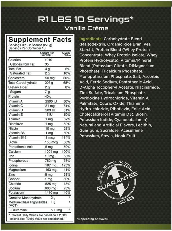 Rule 1 - LBS (Mass Gainer Protein)